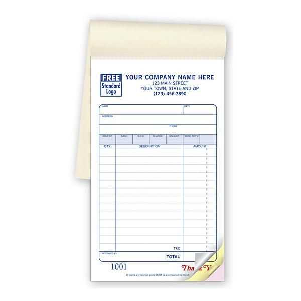 template of receipt book