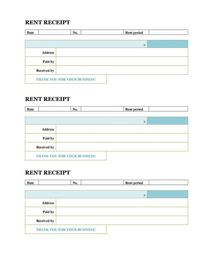 free printable receipt template excel