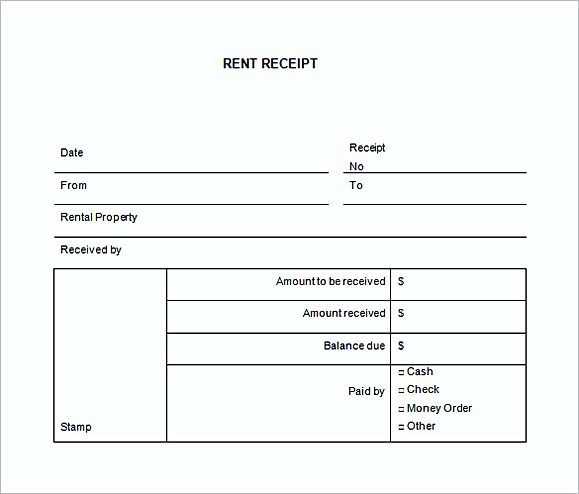 Vat receipt template