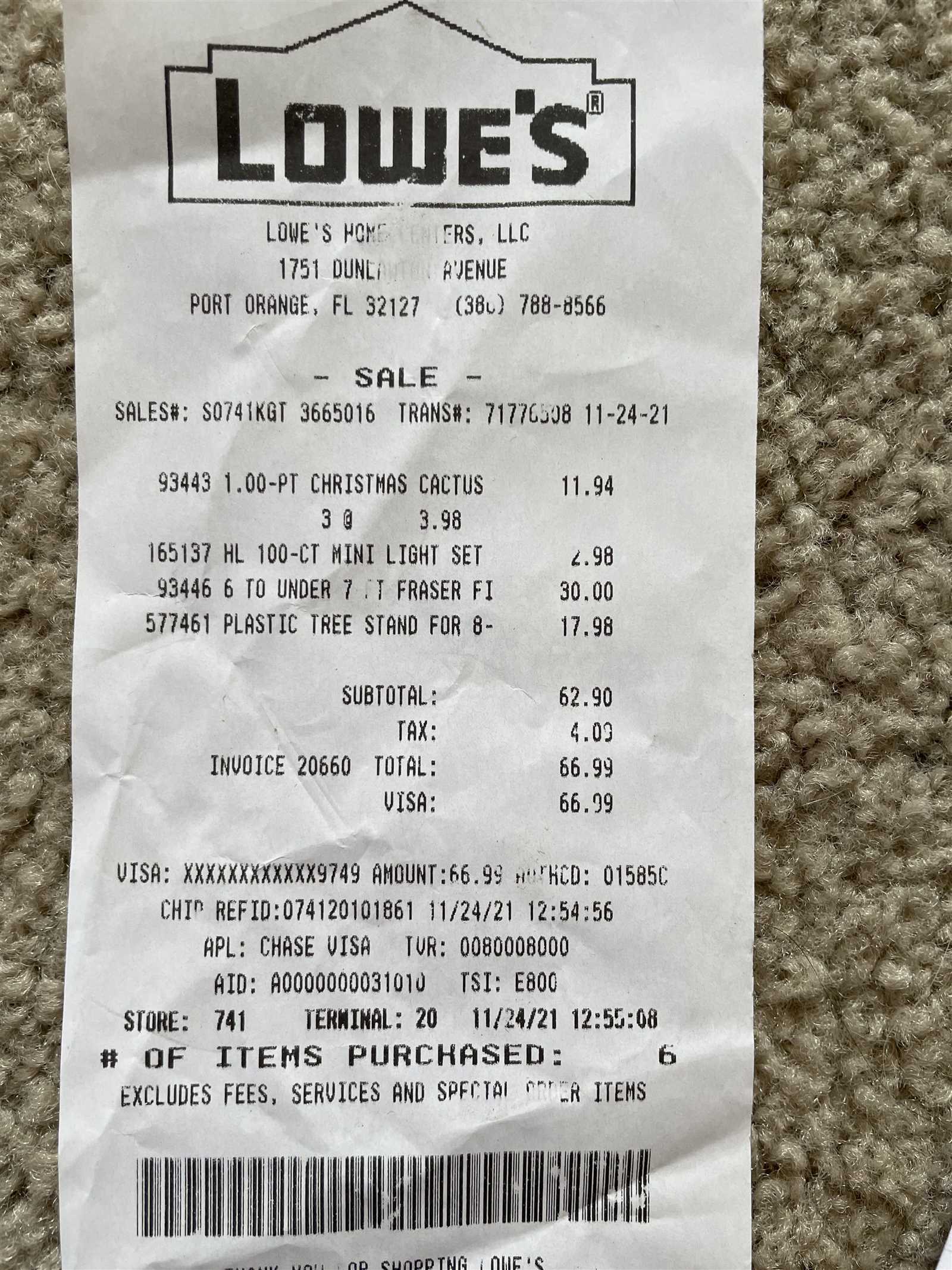 lowes receipt template free