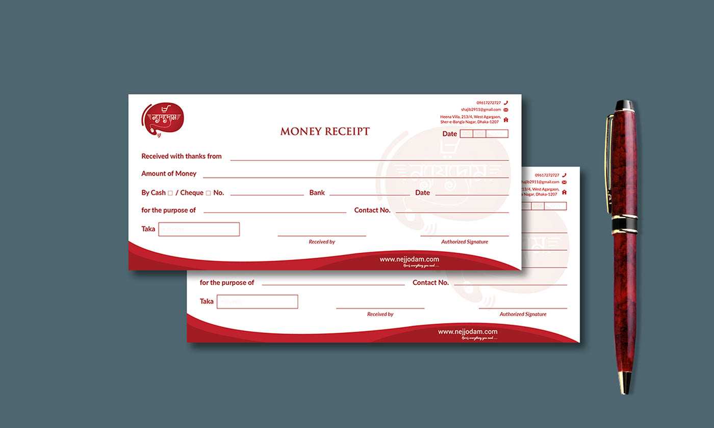 monetary donation receipt template